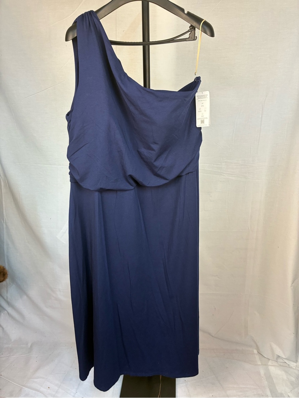 NWT Lands’ End Jersey One Shoulder Maxi Dress 3X
